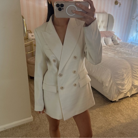 H&M Cream Oversized Blazer - Picture 1 of 3